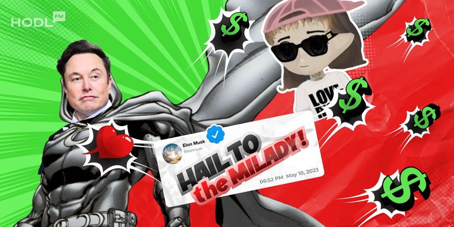 1600D185800 Musk Milady Elon Musk Tweet Sends Milady NFT Collection Floor Price Upwards