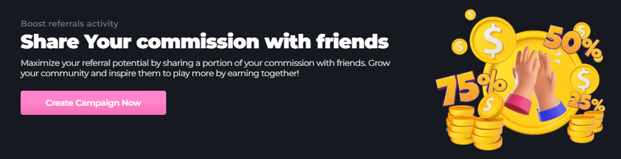 HunnyPlay's New Referral Program: $5000 Bonus & Up to 18% Commission HunnyPlay's New Referral Program: $5000 Bonus & Up to 18% Commission