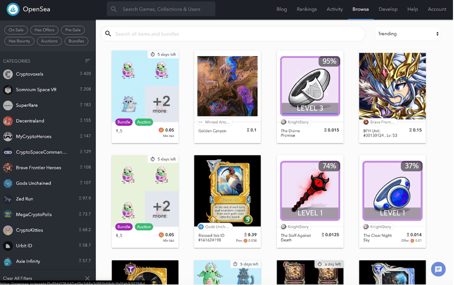 image 4 5 10 Best Solana NFT Marketplaces opensea marketplace
