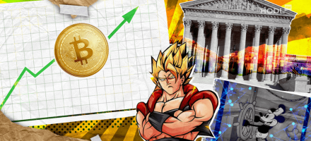 Bitcoin’s Strong Start, 75% Surge in Meme Coin, AI in Courts, and Mickey Mouse’s NFT Adventure