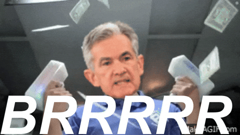 Crypto Bitcoin GIF by Crypto Memes What Jerome Powell’s Upcoming Speech Means for Crypto and Stock Markets Jerome Powell