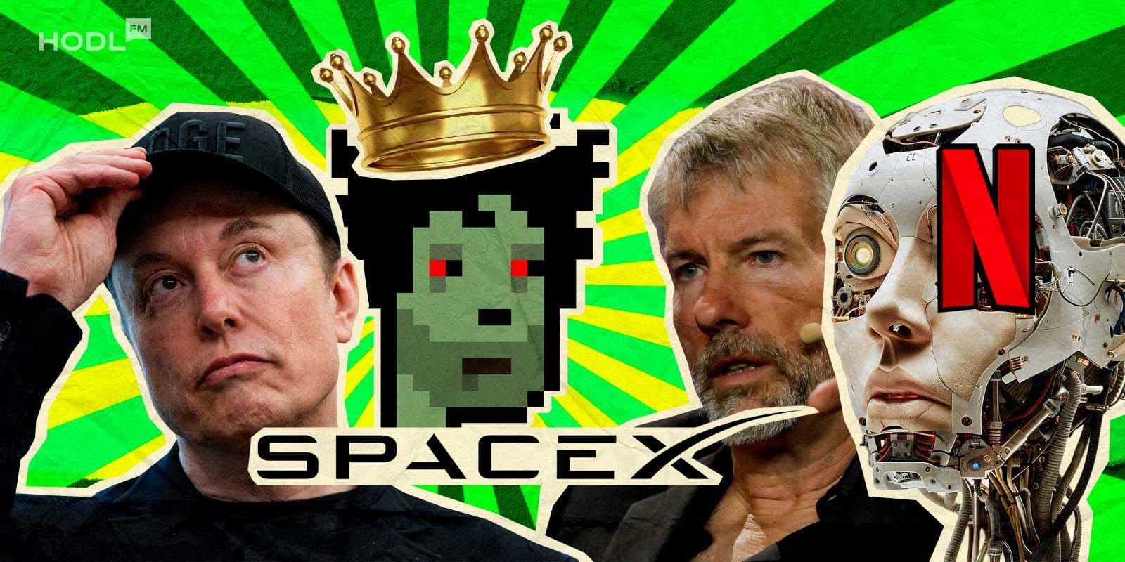 Digest New Stock of Strategy, the Resurrection of CryptoPunks, Gen AI in Netflix TV Show, SpaceX Moves Bitcoins Holding Digest New Stock of Strategy, the Resurrection of CryptoPunks, Gen AI in Netflix TV Show, SpaceX Moves Bitcoins Holding
