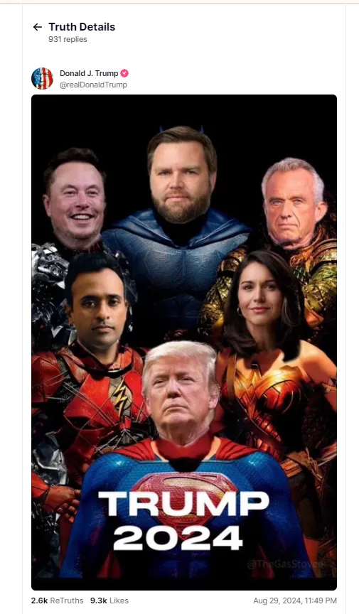 Donald Trump Superheroes How AI-Based Propaganda is Subtly Shaping the Modern World Donald Trump Superheroes How AI-Based Propaganda is Subtly Shaping the Modern World