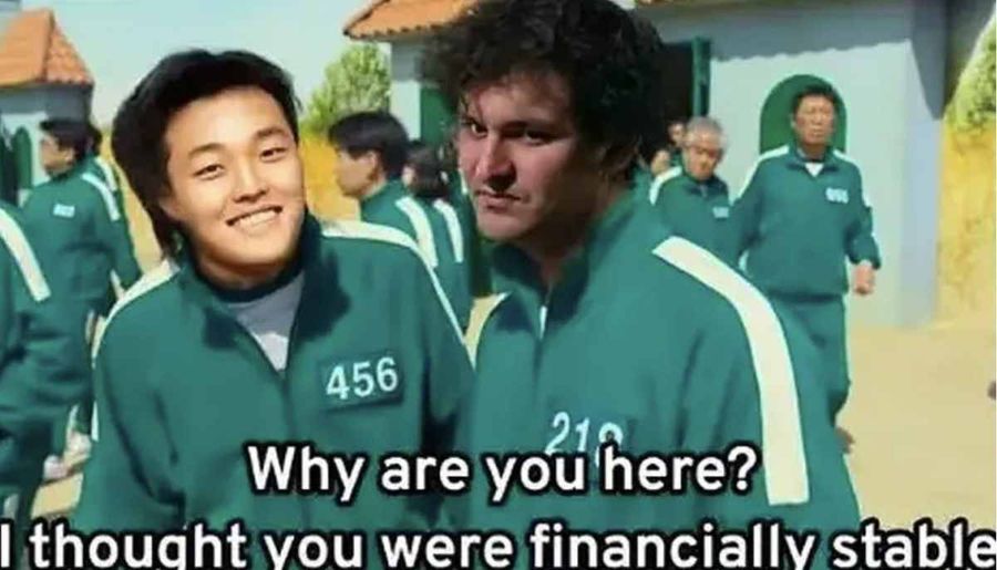Meme coloca Do Kwon conversando com CEO da FTX como se fossem personagens do filme Round 6 Terraform Labs Welcomes Chris Amani as New CEO, Replacing Do Kwon Meme coloca Do Kwon conversando com CEO da FTX como se fossem personagens do filme Round 6 Terraform Labs Welcomes Chris Amani as New CEO, Replacing Do Kwon