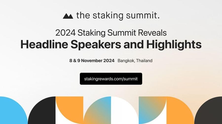 SS24 17283130985po1yckF4G Staking Summit Announces Headline Speakers and Highlights for November 8-9 in Bangkok SS24 17283130985po1yckF4G Staking Summit Announces Headline Speakers and Highlights for November 8-9 in Bangkok