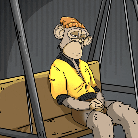 Sad Waiting For You GIF NFT Market Loses $1.2 Billion in a Week as Ether Prices Drop Bored Ape