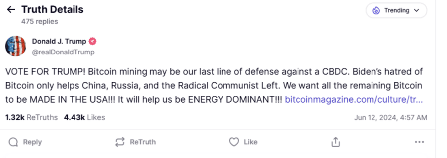 Screenshot 2024 06 12 at 15.55.54 1024x363 1 “Bitcoin Should Be Made In The USA” Trump Declares After Meeting With Mining Industry Heads Screenshot 2024 06 12 at 15.55.54 1024x363 1 “Bitcoin Should Be Made In The USA” Trump Declares After Meeting With Mining Industry Heads