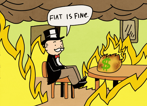This Is Fine GIF by Dash Digital Cash Will Bitcoin Become a Part of Ukraine’s National Reserves?
