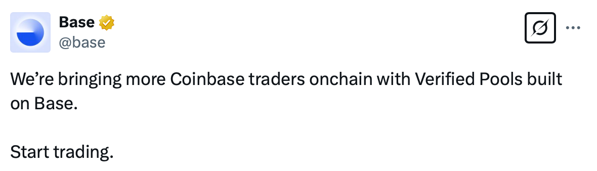 base Coinbase Launches KYC-Verified Liquidity Pools for DeFi Swaps and Trades