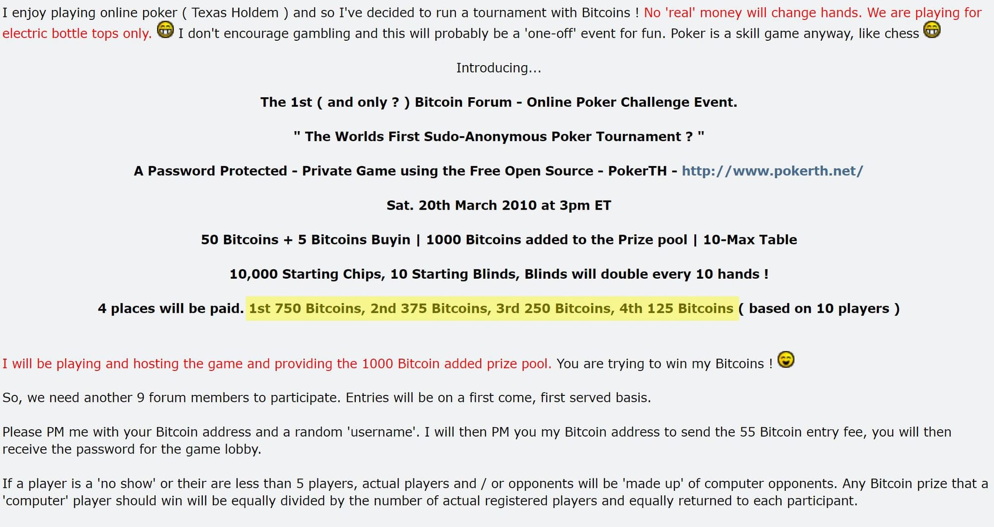 btc tournament poker Crypto Stories. Part 2: The Early Days of Bitcoin History 2009-2012 btc tournament poker Crypto Stories. Part 2: The Early Days of Bitcoin History 2009-2012