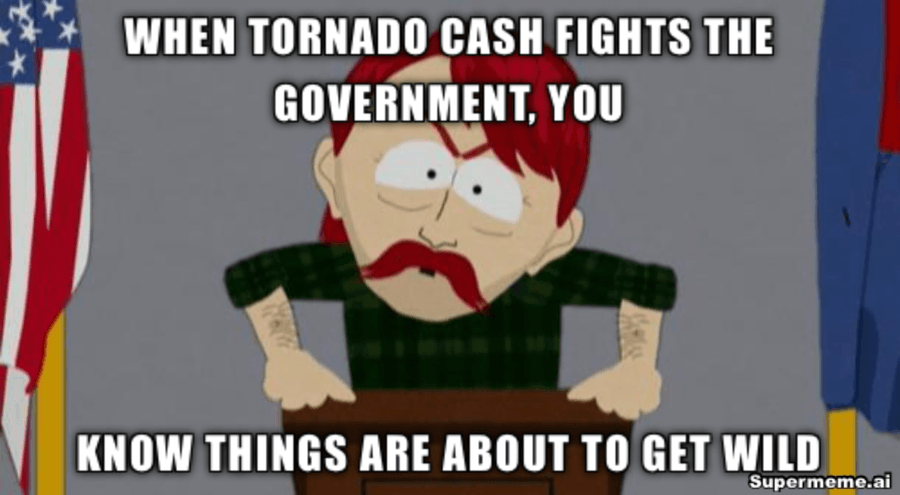 supermeme 19h37 53 Tornado Cash Battles Treasury Sanctions in Federal Appeal